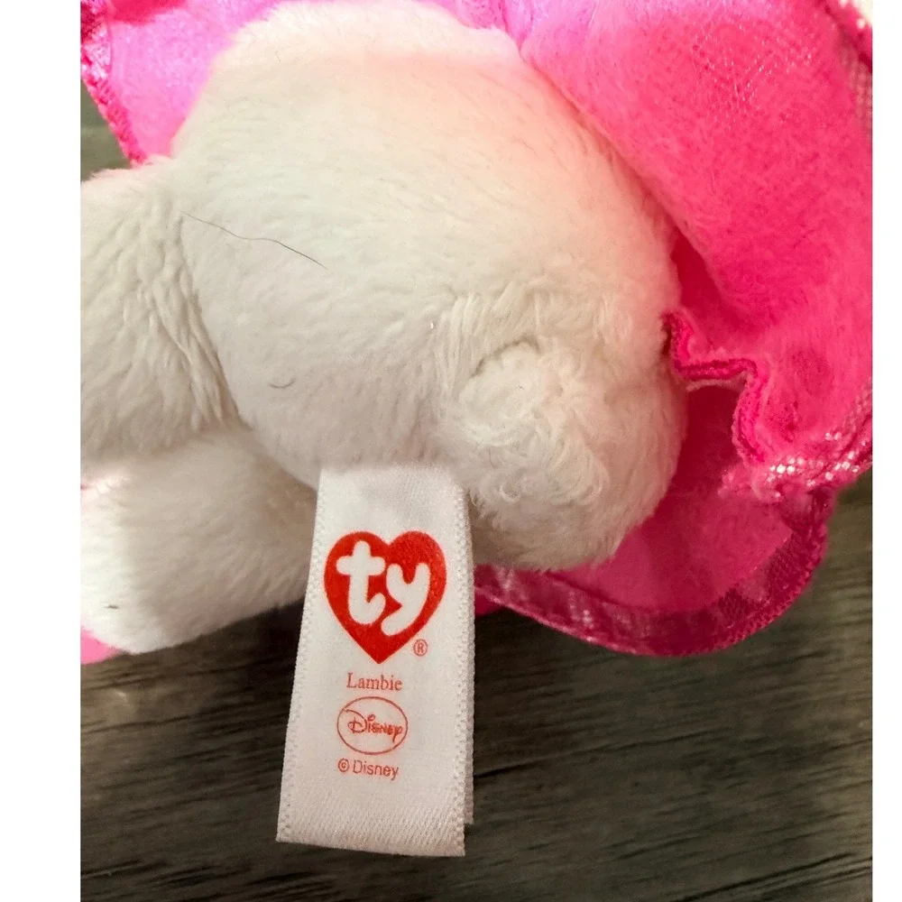 Ty Disney Doc McStuffins Lambie Plush Beanie Baby Pink Tutu Stuffed Animal